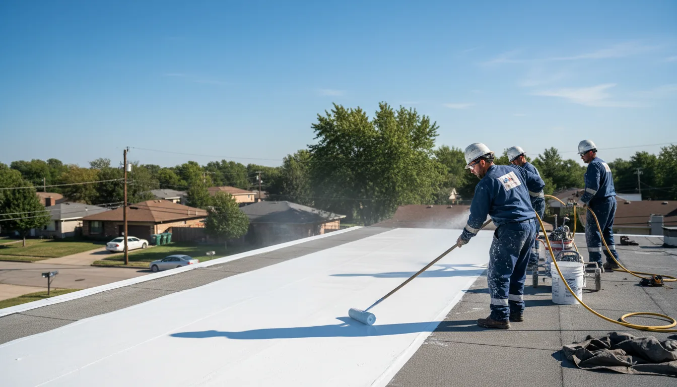 Commercial roof coating in Mount Airy, GA near me